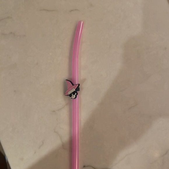 David’s Tea Plastic Halloween Drink Cups Water Bottles with Straws and Charms - Picture 5 of 7